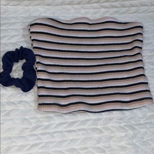 Hollister stripped tube top